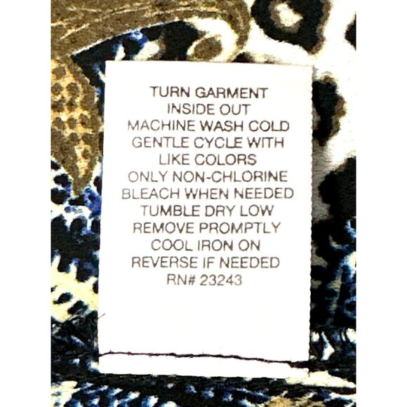 7Th Avenue Design Studio Large Cold Shoulder Tunic Top Paisley Animal Print Chic - Picture 11 of 13